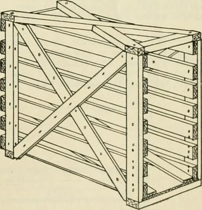 An illustration from Guaranteed building plans with interior views and details : a standard collection of new, original and artistic designs of cottages, bungalows, residences and flats of frame, brick, cement, plaster, concrete blocks, hollow tile, stucco, etc. and farm buildings of all descriptions together with interior and exterior details and interior views arranged and described by William A. Radford., 1915, leaf 228