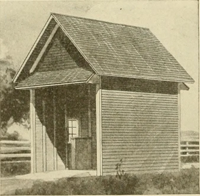 An illustration from Guaranteed building plans with interior views and details : a standard collection of new, original and artistic designs of cottages, bungalows, residences and flats of frame, brick, cement, plaster, concrete blocks, hollow tile, stucco, etc. and farm buildings of all descriptions together with interior and exterior details and interior views arranged and described by William A. Radford., 1915, leaf 233