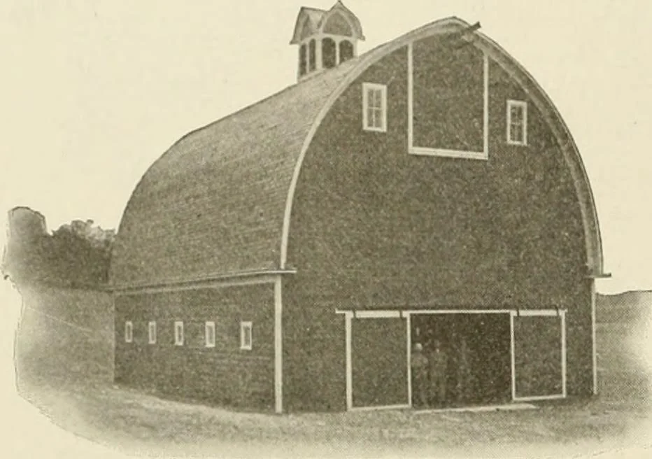 An illustration from Guaranteed building plans with interior views and details : a standard collection of new, original and artistic designs of cottages, bungalows, residences and flats of frame, brick, cement, plaster, concrete blocks, hollow tile, stucco, etc. and farm buildings of all descriptions together with interior and exterior details and interior views arranged and described by William A. Radford., 1915, leaf 235