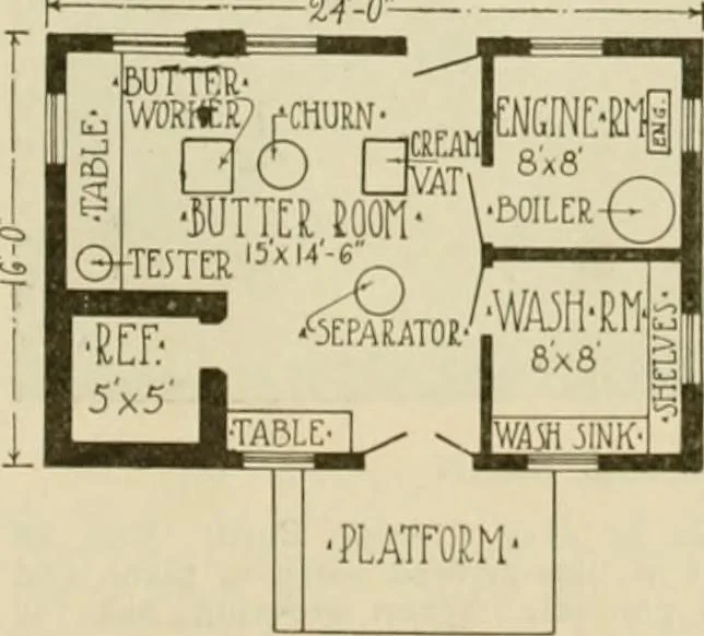 An illustration from Guaranteed building plans with interior views and details : a standard collection of new, original and artistic designs of cottages, bungalows, residences and flats of frame, brick, cement, plaster, concrete blocks, hollow tile, stucco, etc. and farm buildings of all descriptions together with interior and exterior details and interior views arranged and described by William A. Radford., 1915, leaf 238