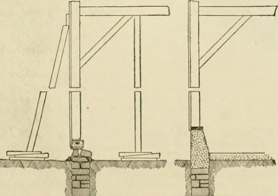 An illustration from Guaranteed building plans with interior views and details : a standard collection of new, original and artistic designs of cottages, bungalows, residences and flats of frame, brick, cement, plaster, concrete blocks, hollow tile, stucco, etc. and farm buildings of all descriptions together with interior and exterior details and interior views arranged and described by William A. Radford., 1915, leaf 244