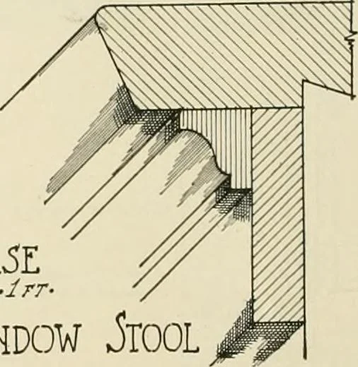 An illustration from Guaranteed building plans with interior views and details : a standard collection of new, original and artistic designs of cottages, bungalows, residences and flats of frame, brick, cement, plaster, concrete blocks, hollow tile, stucco, etc. and farm buildings of all descriptions together with interior and exterior details and interior views arranged and described by William A. Radford., 1915, leaf 37