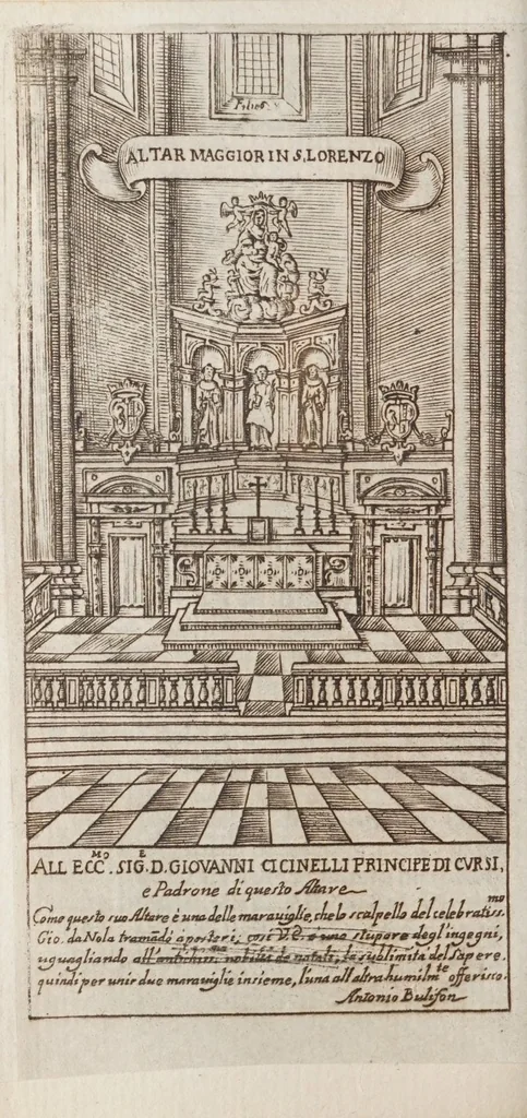 An illustration from Guida de' forestieri, curiosi di vedere e d'intendere le cose più notabili della regal città di Napoli,, 1697, leaf 164