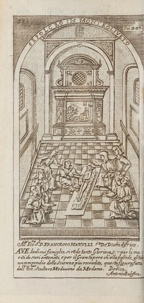 An illustration from Guida de' forestieri, curiosi di vedere e d'intendere le cose più notabili della regal città di Napoli,, 1697, leaf 386