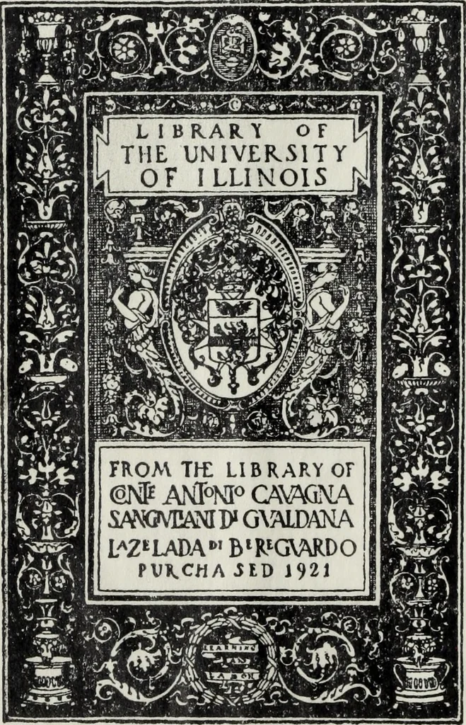 An illustration from Guida pittorica che contiene una raccolta de stampe delle più insicni pitture e dei sublimi disegni della città e ducato milanese, 1795, leaf 1