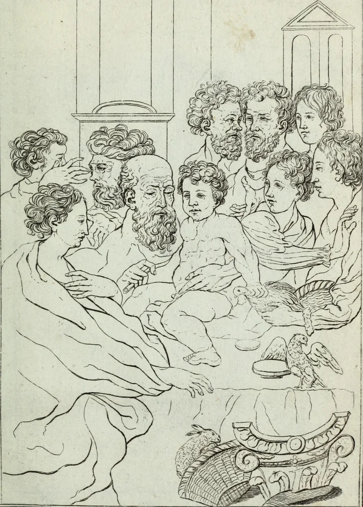 An illustration from Guida pittorica che contiene una raccolta de stampe delle più insicni pitture e dei sublimi disegni della città e ducato milanese, 1795, leaf 24