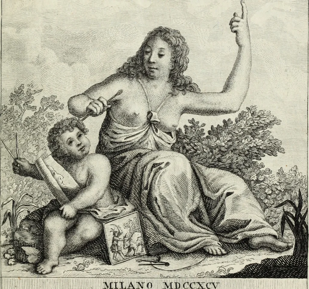 An illustration from Guida pittorica che contiene una raccolta de stampe delle più insicni pitture e dei sublimi disegni della città e ducato milanese, 1795, leaf 4