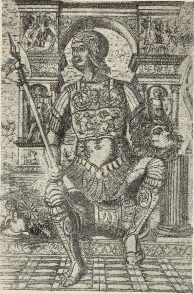 An illustration from Guida sommaria per il visitatore della Biblioteca Ambrosiana e delle collezioni annesse, 1907, leaf 105