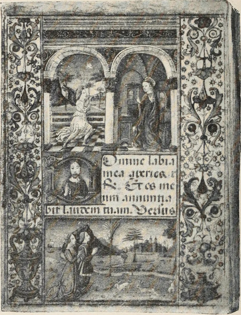 An illustration from Guida sommaria per il visitatore della Biblioteca Ambrosiana e delle collezioni annesse, 1907, leaf 123