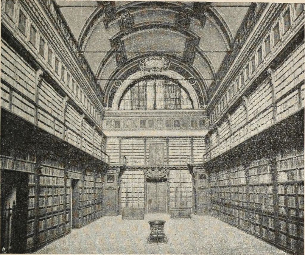An illustration from Guida sommaria per il visitatore della Biblioteca Ambrosiana e delle collezioni annesse, 1907, leaf 22