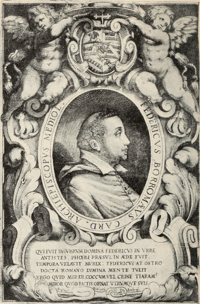 An illustration from Guida sommaria per il visitatore della Biblioteca Ambrosiana e delle collezioni annesse, 1907, leaf 9