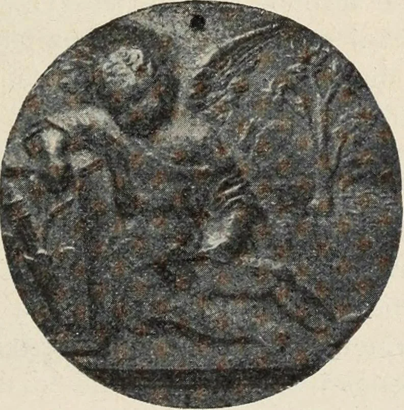 An illustration from Guida sommaria per il visitatore della Biblioteca Ambrosiana e delle collezioni annesse, 1907, leaf 90