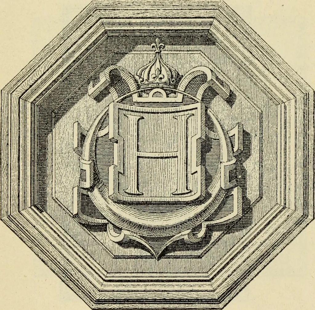 An illustration from Guide artistique & historique au Palais de Fontainebleau, 1889, leaf 145