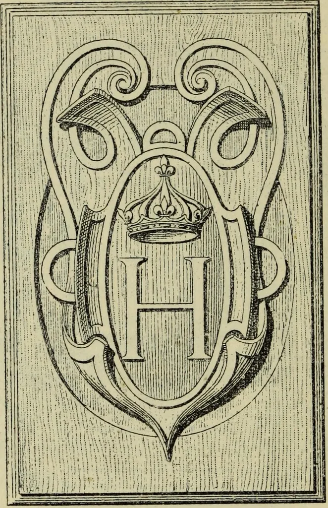 An illustration from Guide artistique & historique au Palais de Fontainebleau, 1889, leaf 146