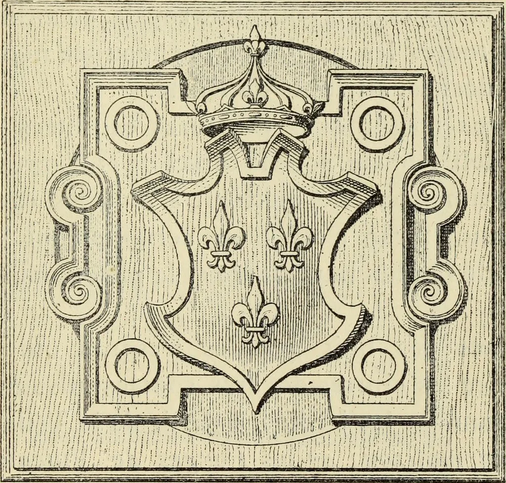 An illustration from Guide artistique & historique au Palais de Fontainebleau, 1889, leaf 147