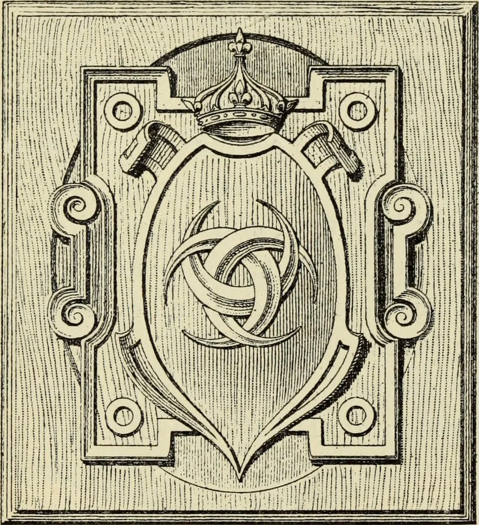 An illustration from Guide artistique & historique au Palais de Fontainebleau, 1889, leaf 149