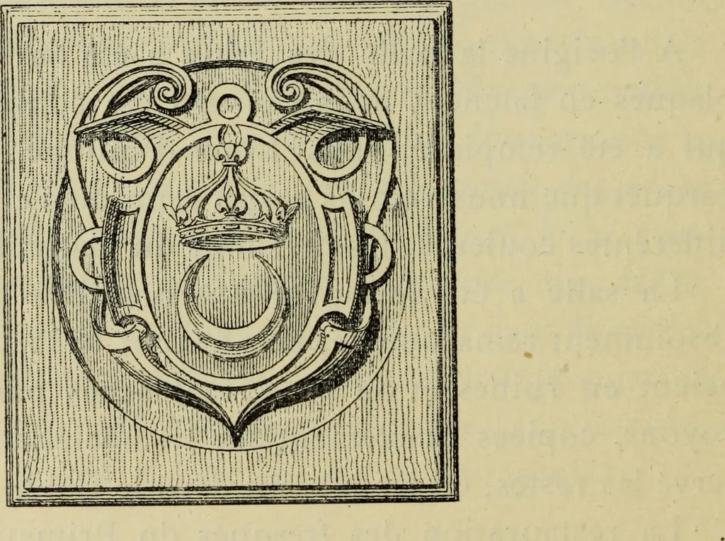 An illustration from Guide artistique & historique au Palais de Fontainebleau, 1889, leaf 150