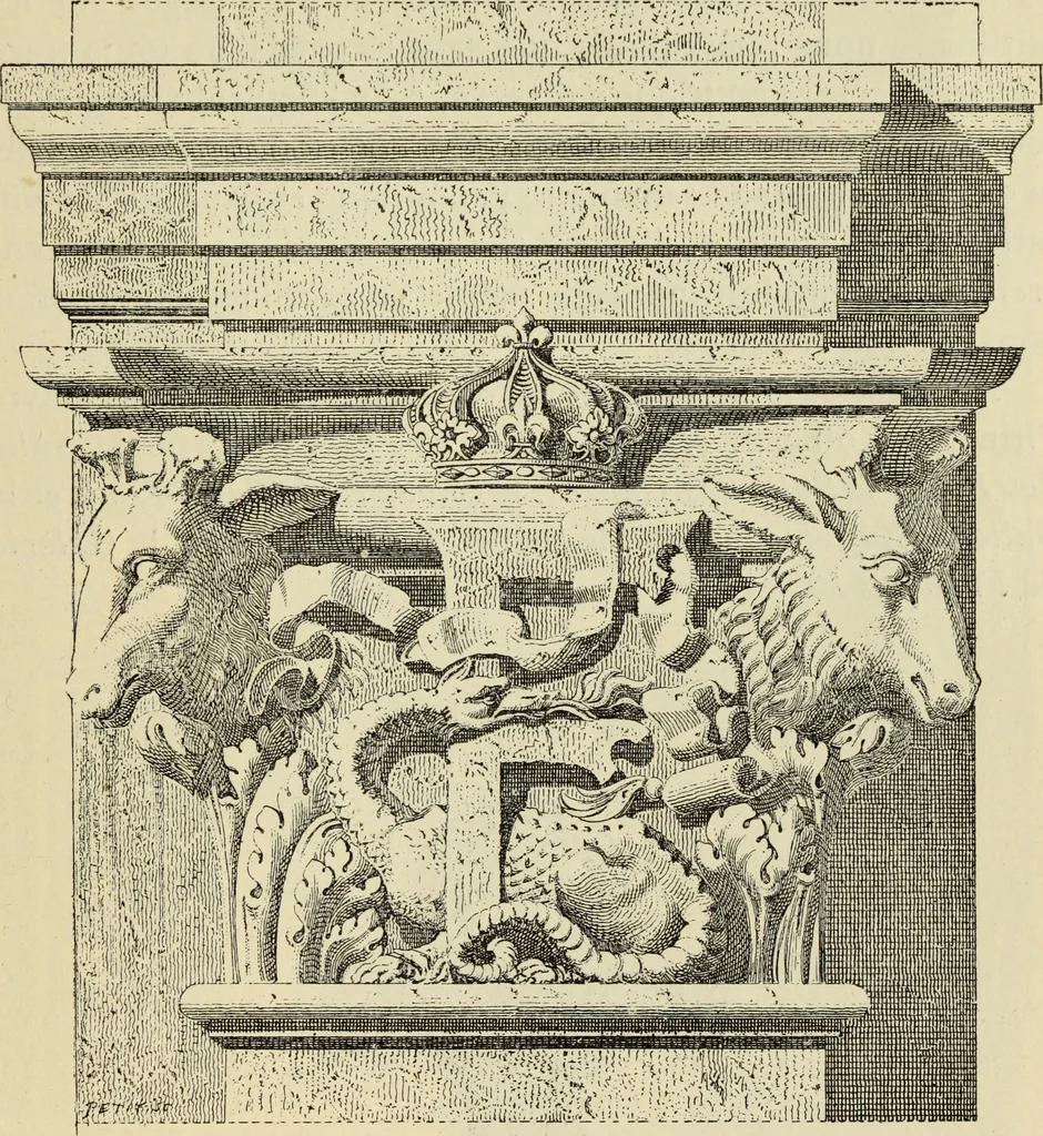 An illustration from Guide artistique & historique au Palais de Fontainebleau, 1889, leaf 155
