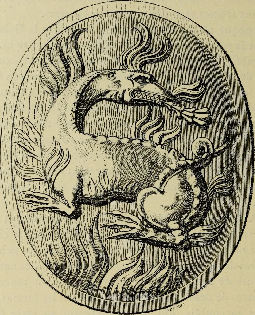 An illustration from Guide artistique & historique au Palais de Fontainebleau, 1889, leaf 174