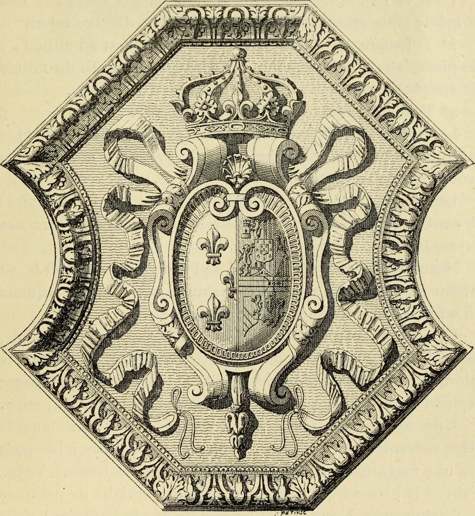 An illustration from Guide artistique & historique au Palais de Fontainebleau, 1889, leaf 181