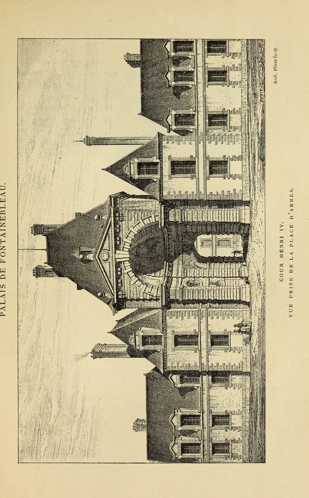 An illustration from Guide artistique & historique au Palais de Fontainebleau, 1889, leaf 201