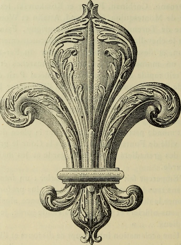 An illustration from Guide artistique & historique au Palais de Fontainebleau, 1889, leaf 28