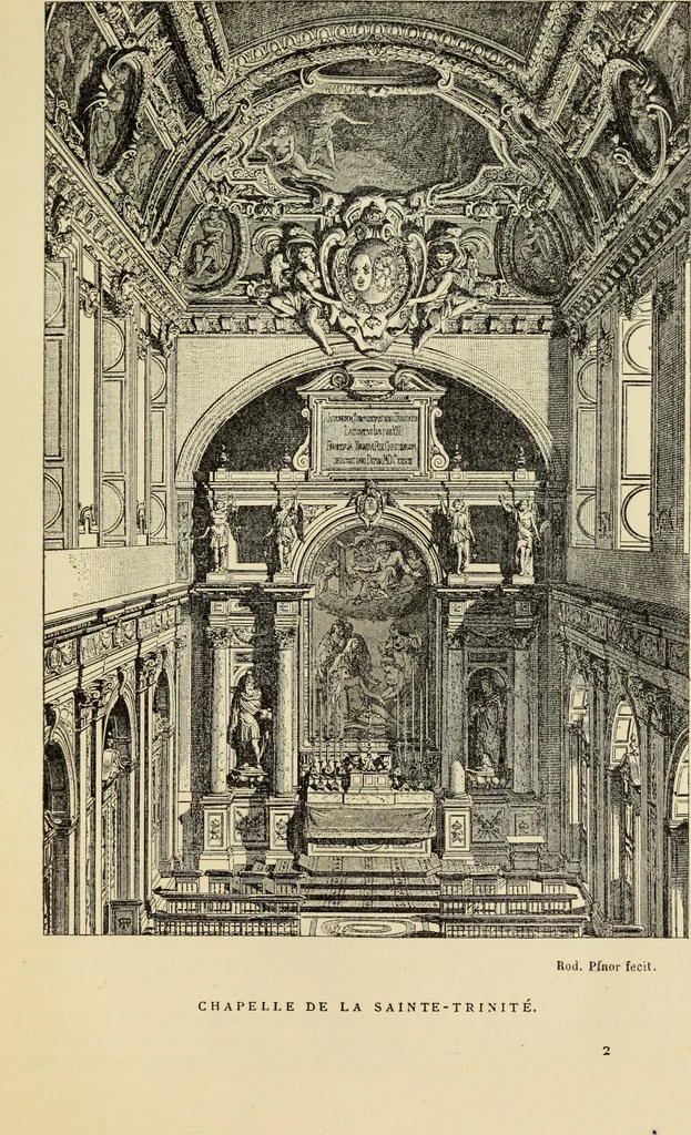 An illustration from Guide artistique & historique au Palais de Fontainebleau, 1889, leaf 29