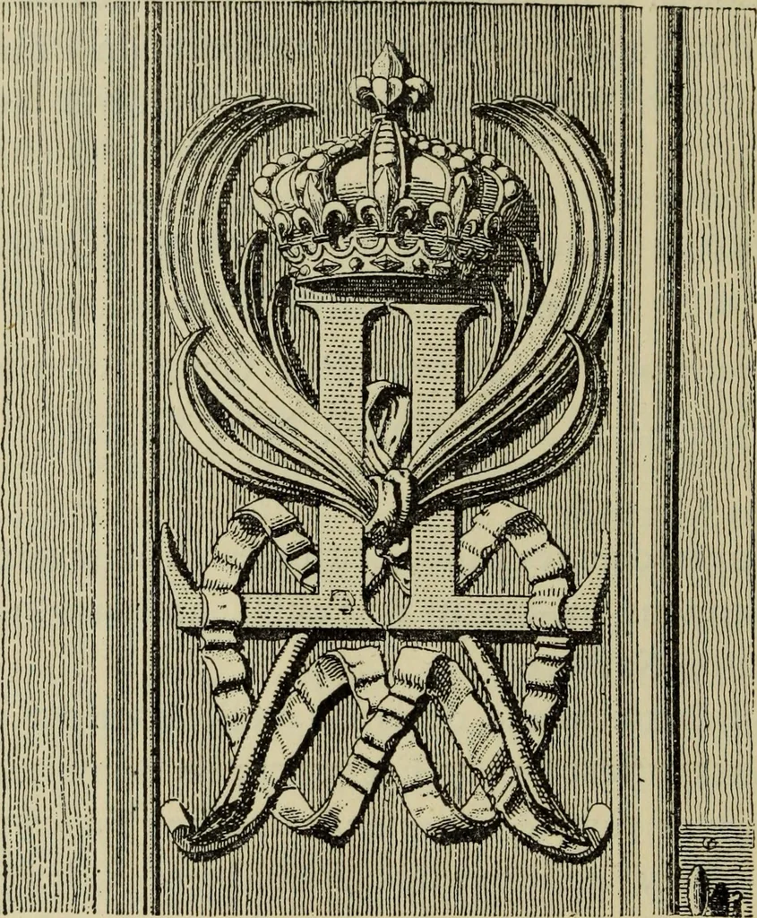 An illustration from Guide artistique & historique au Palais de Fontainebleau, 1889, leaf 34