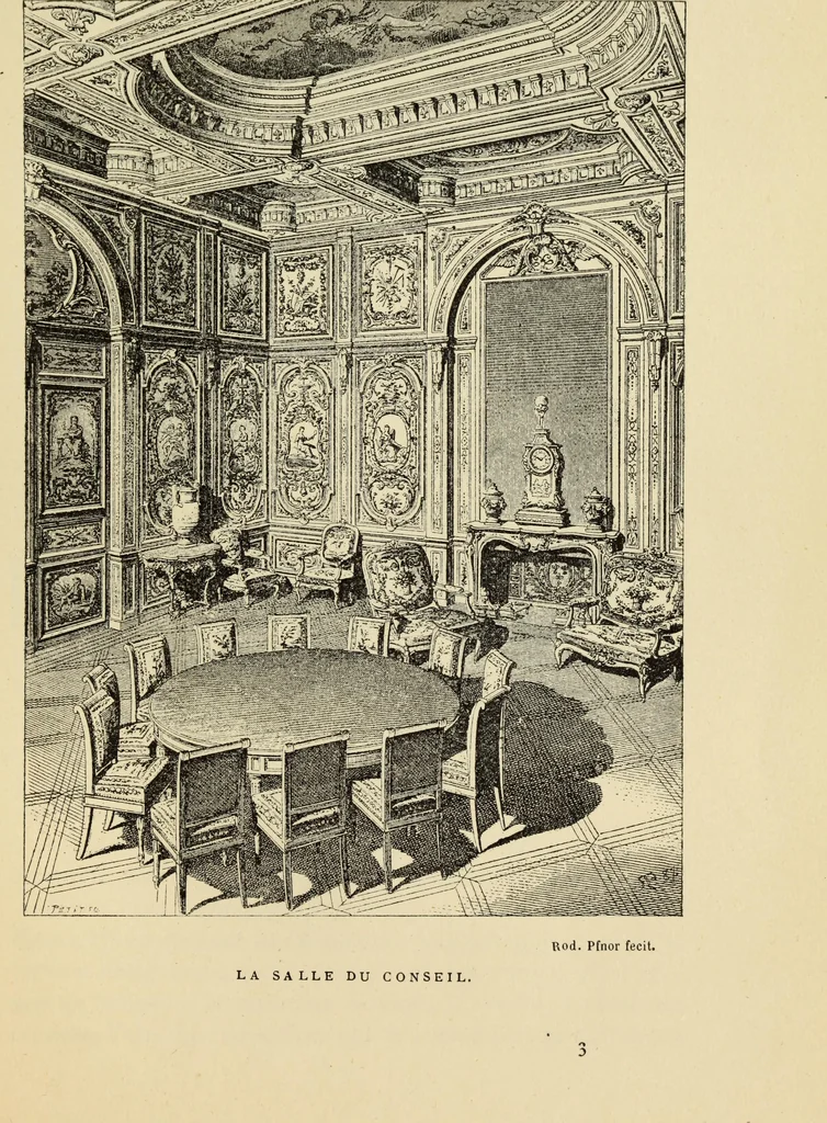 An illustration from Guide artistique & historique au Palais de Fontainebleau, 1889, leaf 45