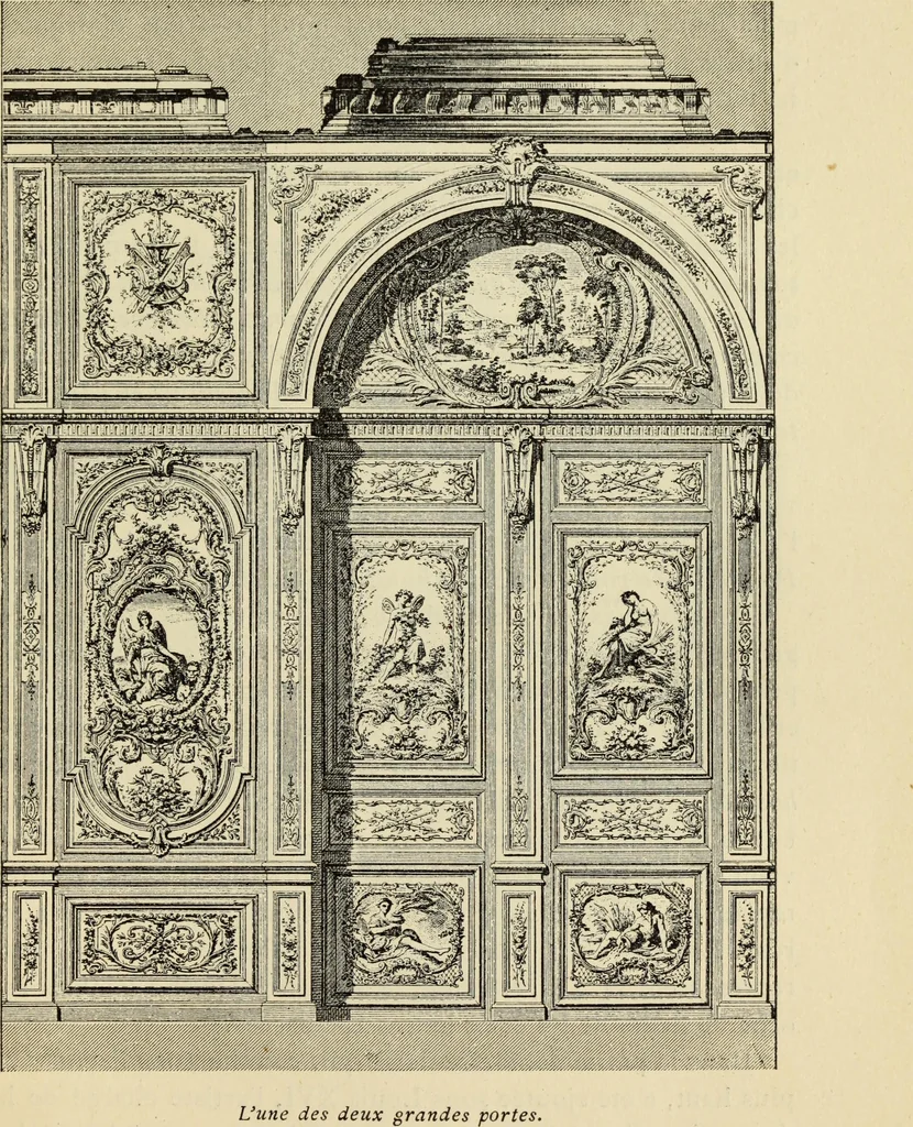 An illustration from Guide artistique & historique au Palais de Fontainebleau, 1889, leaf 53