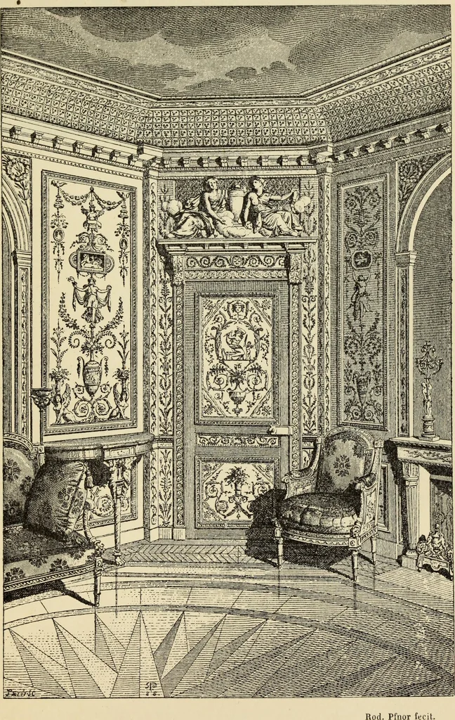 An illustration from Guide artistique & historique au Palais de Fontainebleau, 1889, leaf 67