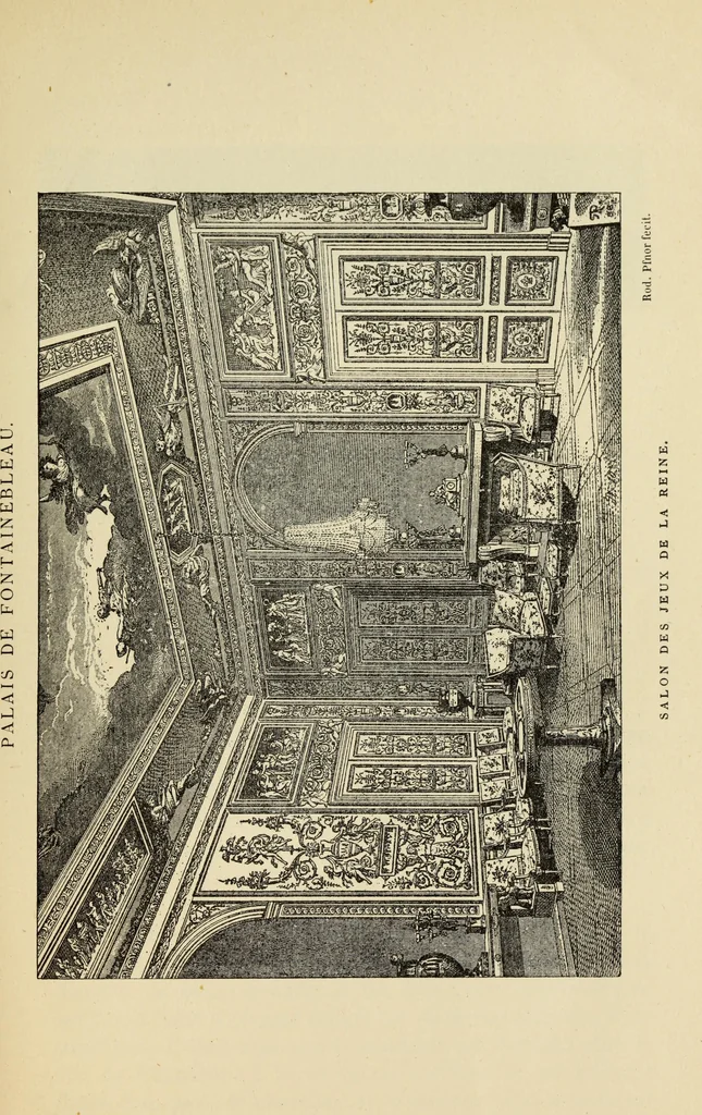 An illustration from Guide artistique & historique au Palais de Fontainebleau, 1889, leaf 81