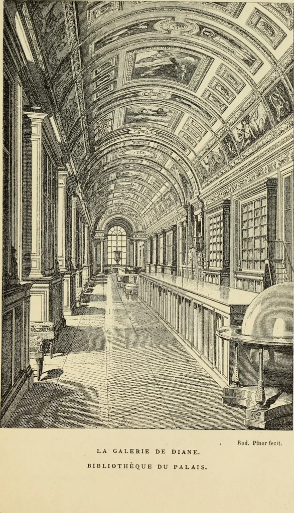 An illustration from Guide artistique & historique au Palais de Fontainebleau, 1889, leaf 87