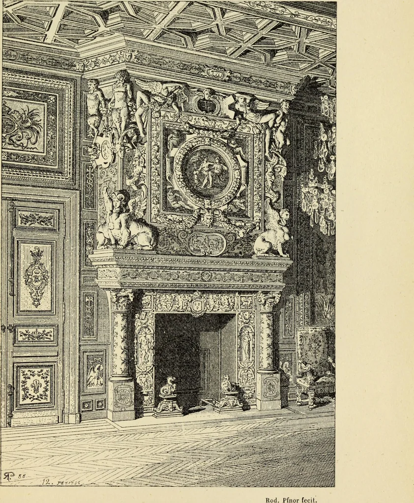 An illustration from Guide artistique & historique au Palais de Fontainebleau, 1889, leaf 97
