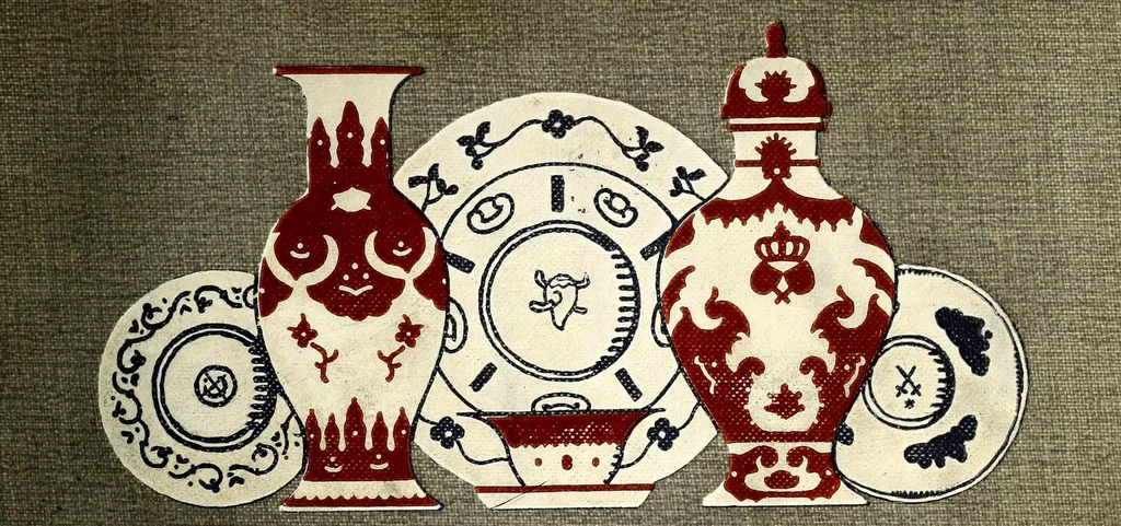 An illustration from Guide de l'amateur de porcelaines et de faiences (y compris grès et terres cuites) : collection complète des marques de porcelaines, de faiences et de poteries anciennes, 1910, leaf 1