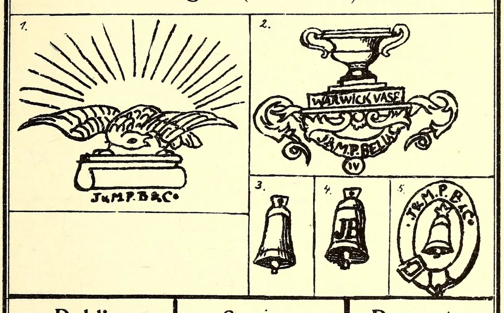 An illustration from Guide de l'amateur de porcelaines et de faiences (y compris grès et terres cuites) : collection complète des marques de porcelaines, de faiences et de poteries anciennes, 1910, leaf 169