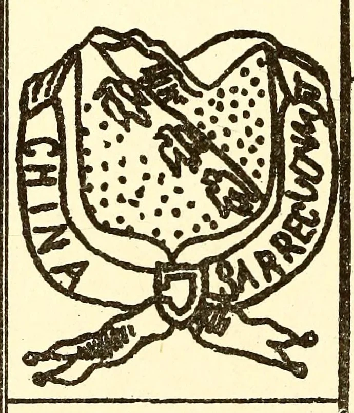 An illustration from Guide de l'amateur de porcelaines et de faiences (y compris grès et terres cuites) : collection complète des marques de porcelaines, de faiences et de poteries anciennes, 1910, leaf 198