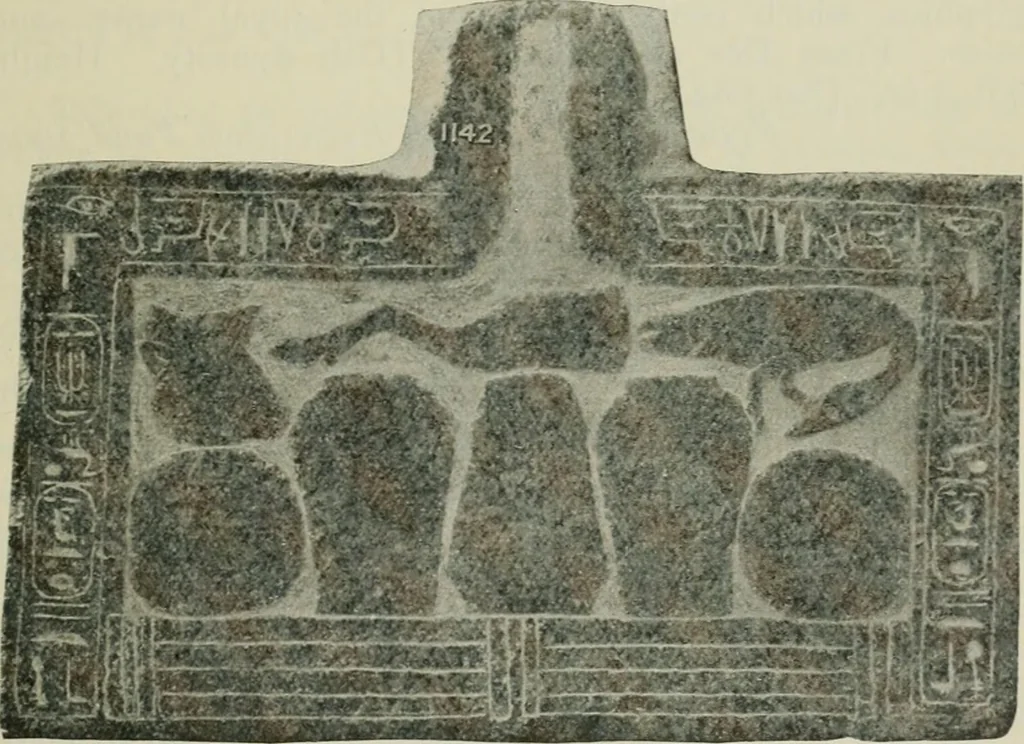 An illustration from A guide to the Egyptian galleries (sculpture). With 39 plates and 46 illustrations in the text, 1909, leaf 148
