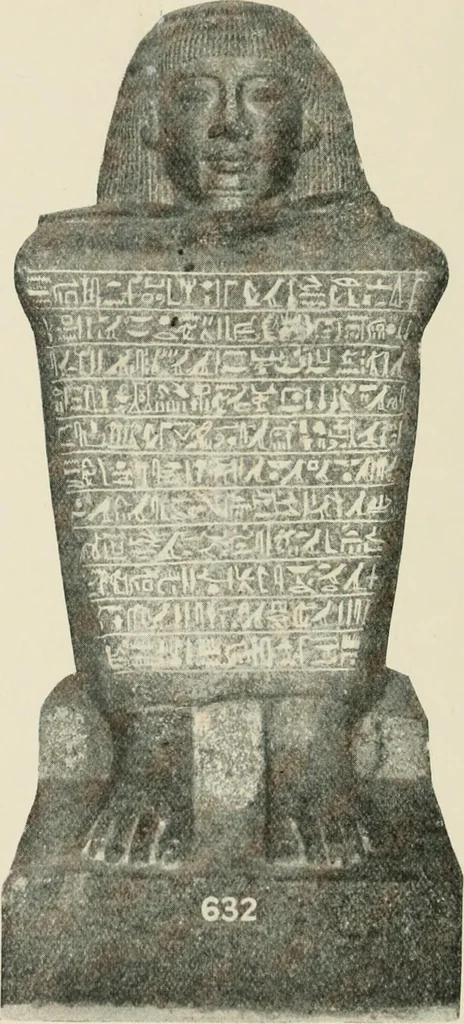 An illustration from A guide to the Egyptian galleries (sculpture). With 39 plates and 46 illustrations in the text, 1909, leaf 187