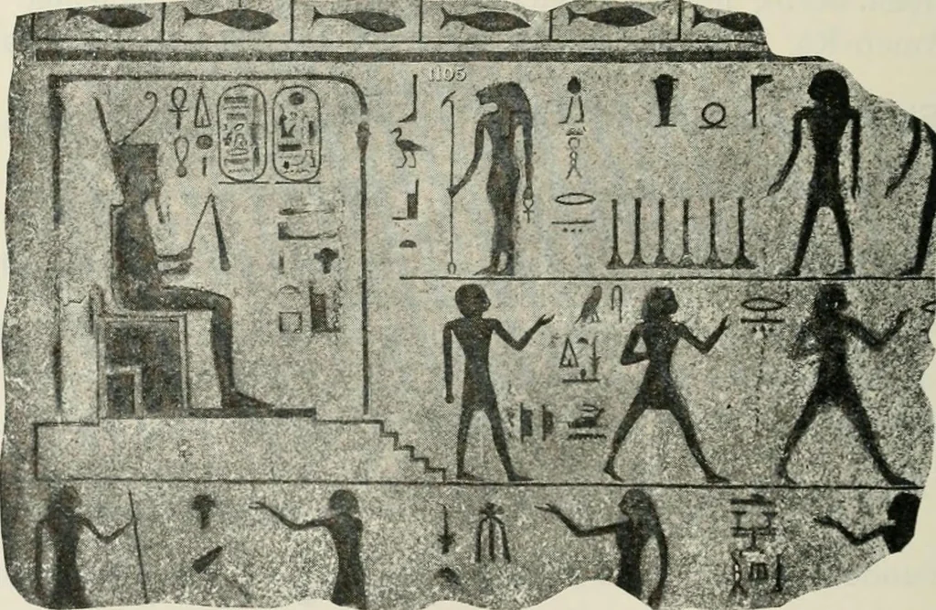 An illustration from A guide to the Egyptian galleries (sculpture). With 39 plates and 46 illustrations in the text, 1909, leaf 293