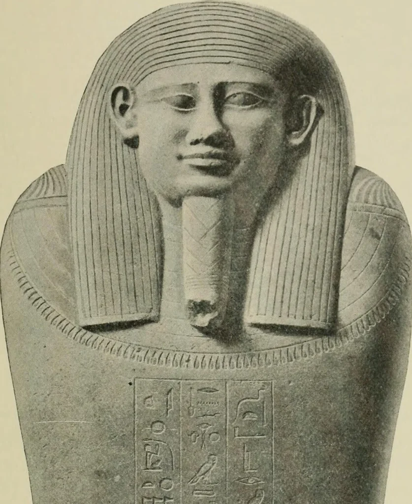 An illustration from A guide to the Egyptian galleries (sculpture). With 39 plates and 46 illustrations in the text, 1909, leaf 318