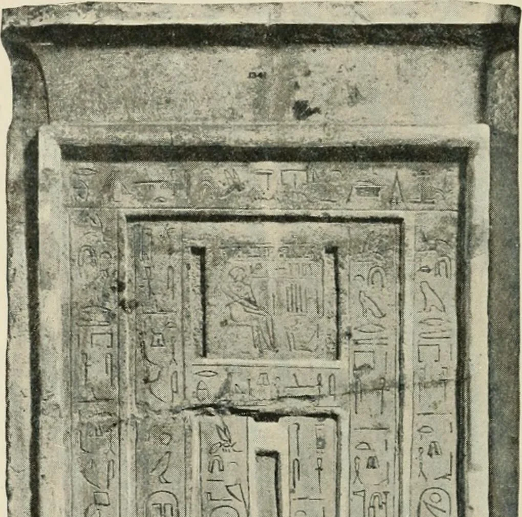 An illustration from A guide to the Egyptian galleries (sculpture). With 39 plates and 46 illustrations in the text, 1909, leaf 53