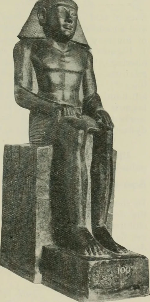 An illustration from A guide to the Egyptian galleries (sculpture). With 39 plates and 46 illustrations in the text, 1909, leaf 72