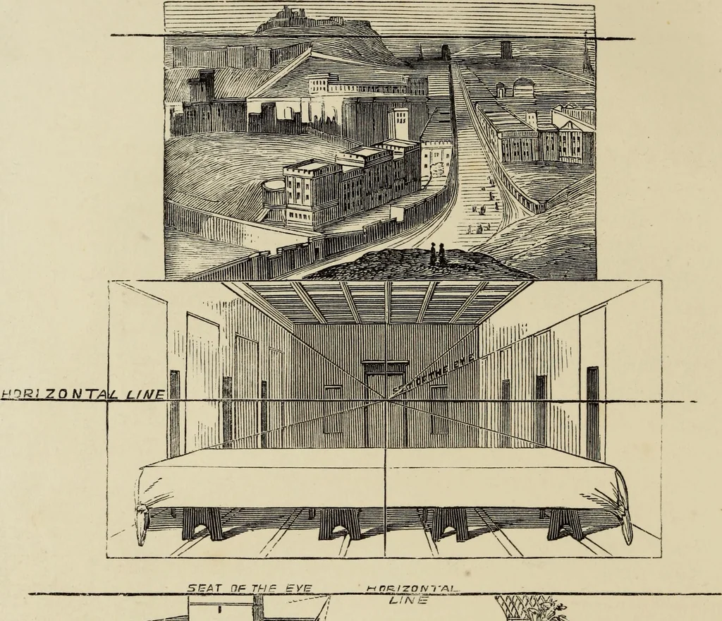 An illustration from A guide to pictorial perspective : with numerous illustrations, 1851, leaf 23