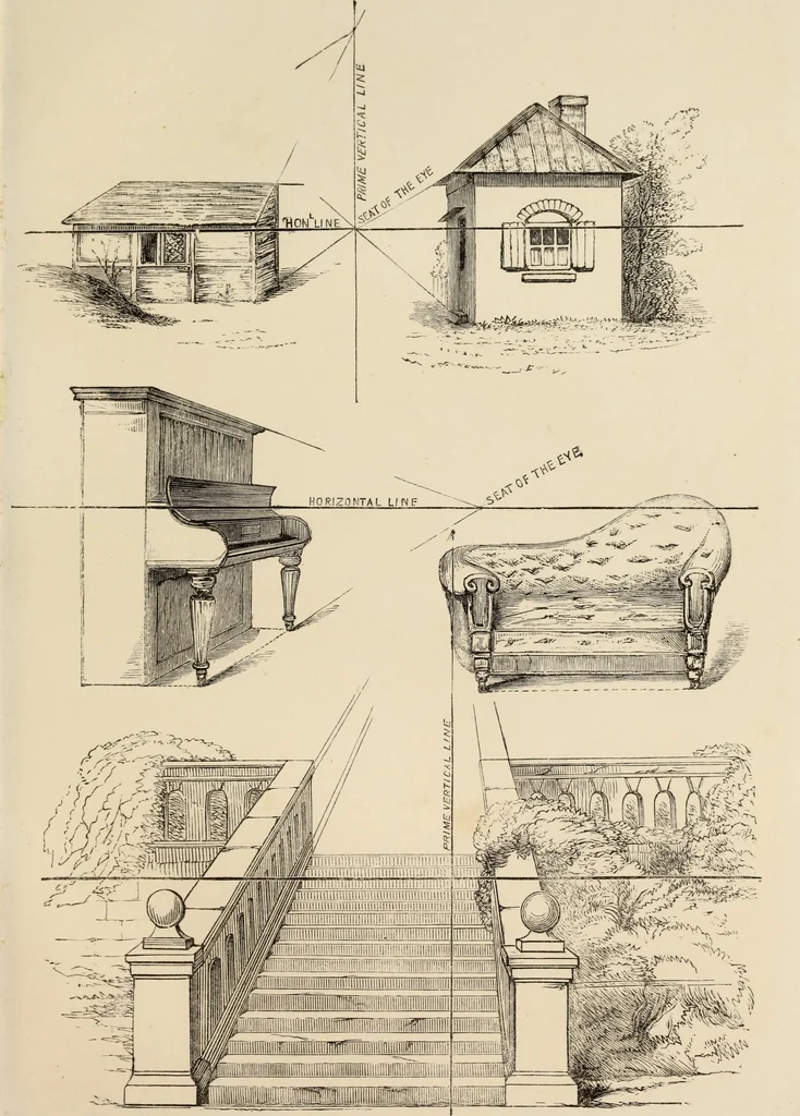An illustration from A guide to pictorial perspective : with numerous illustrations, 1851, leaf 36