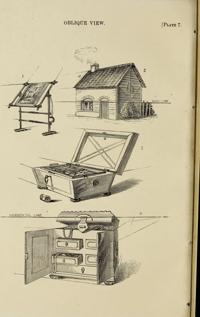 An illustration from A guide to pictorial perspective : with numerous illustrations, 1851, leaf 43