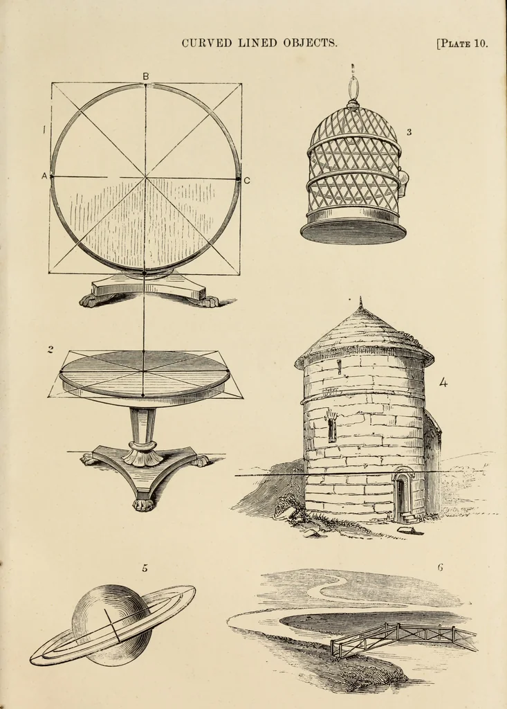 An illustration from A guide to pictorial perspective : with numerous illustrations, 1851, leaf 56