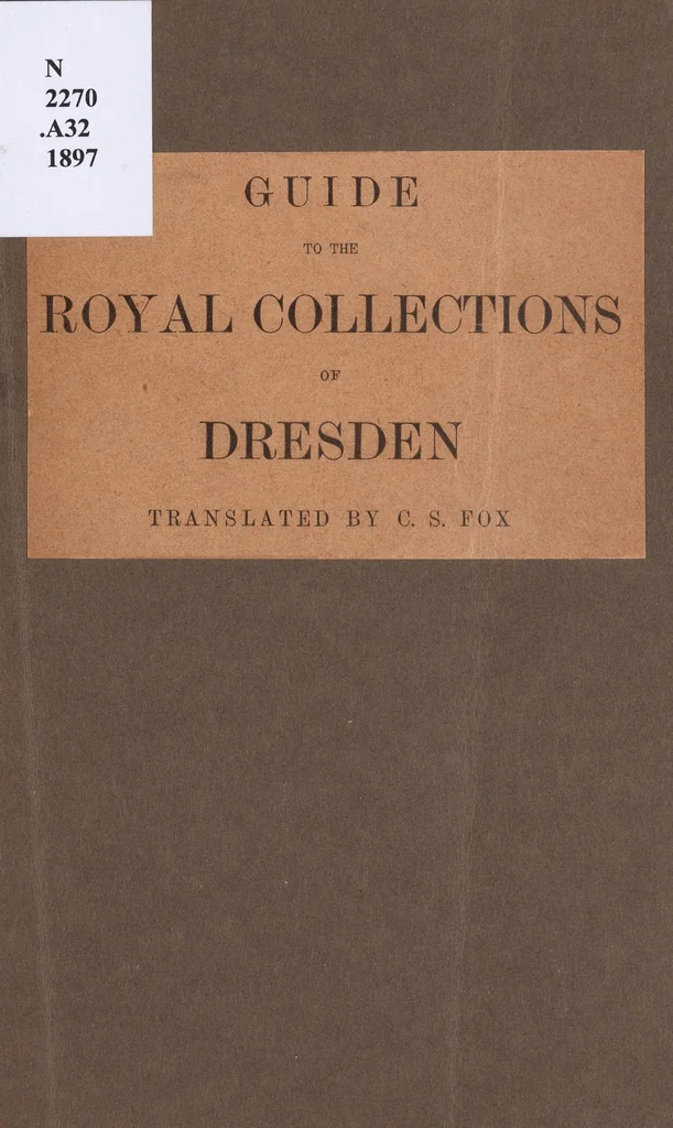 An illustration from Guide to the royal collections of Dresden, 1897, leaf 1