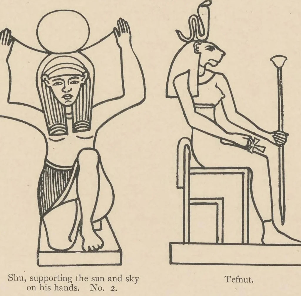 An illustration from A guide to the third and fourth Egyptian rooms : predynastic antiquites, mummied birds and animals, portrait statues, figures of gods, tools, implements and weapons, scarabs, amulets, jewellery and other objects connected with the funeral rites of the ancient Egyptians, 1904, leaf 162