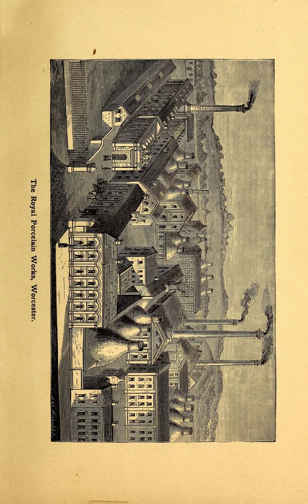 An illustration from A guide through the Royal Porcelain Works, Worcester, and an epitome of the history of pottery and porcelain with the marks on Worcester porcelain, 1878, leaf 21